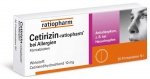 Cetirizin Ratiopharm 20 Stück Cetirizin Ratiopharm 20 Stück